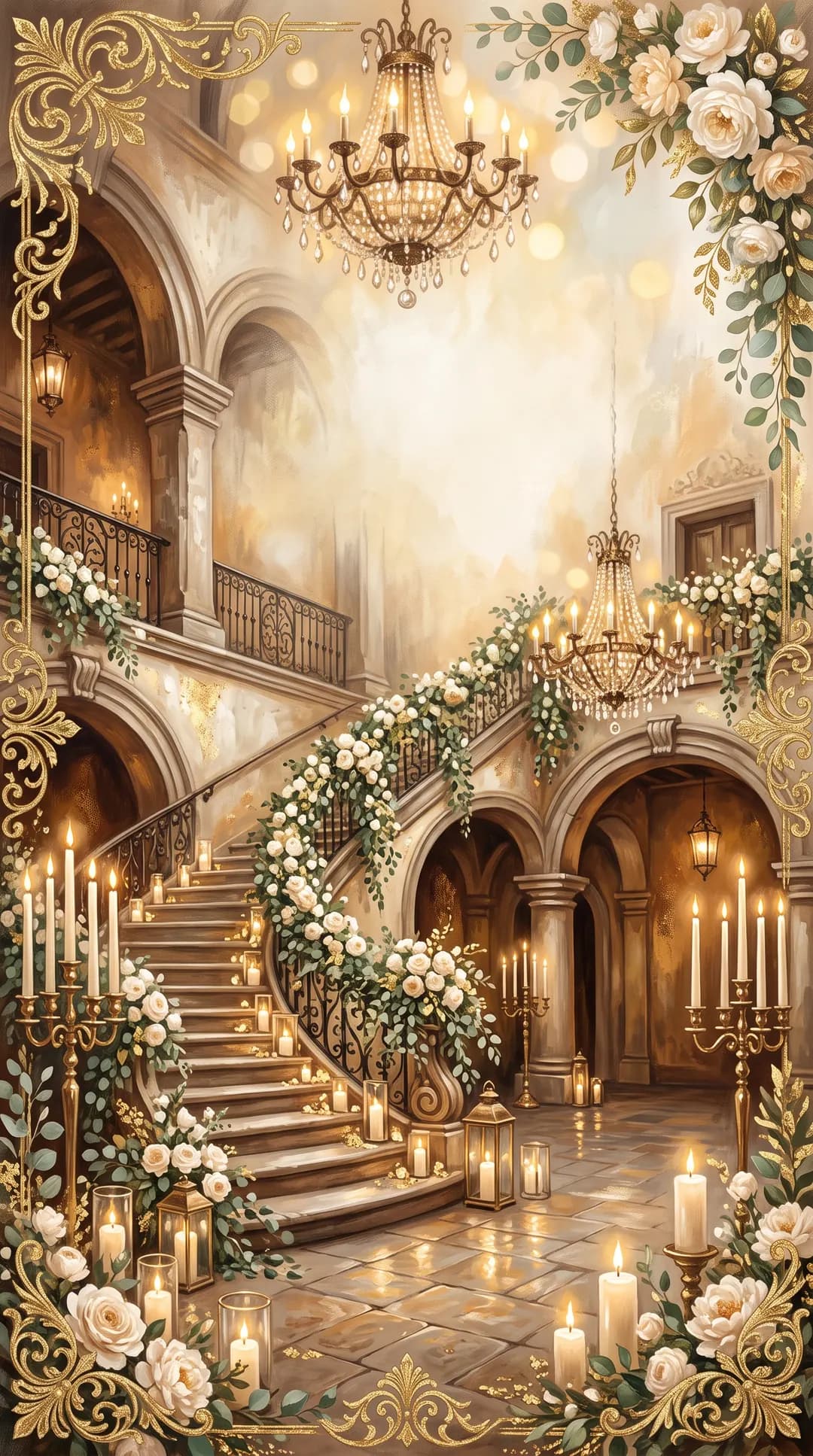 Invitación de boda estilo elegante